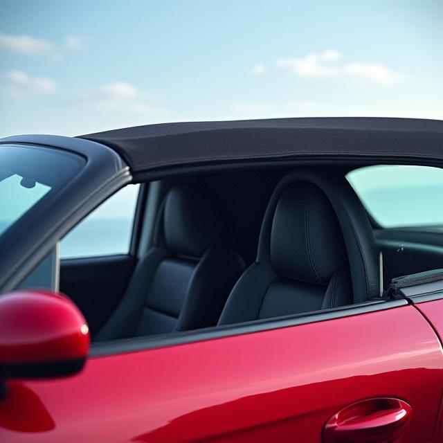 Professional convertible soft top cleaning and restoration service