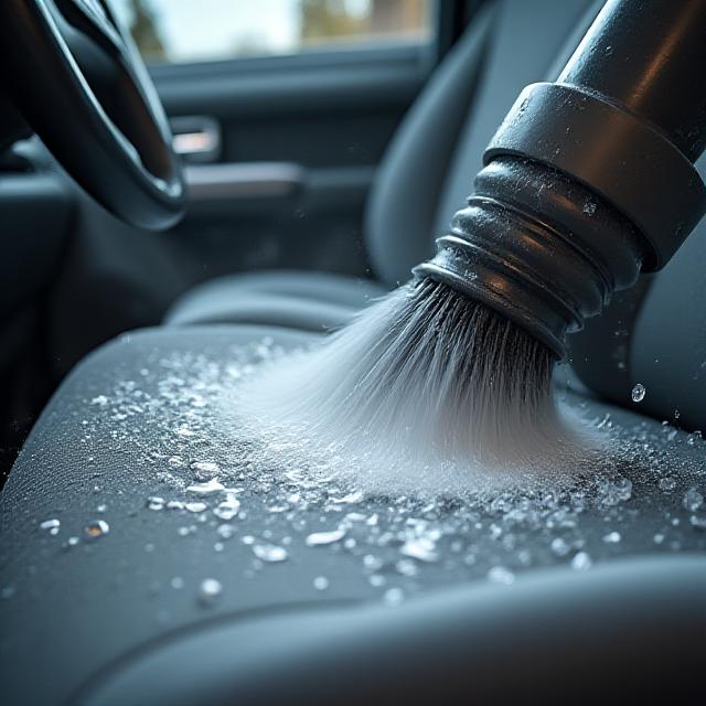 Professional upholstery deep cleaning with advanced extraction system